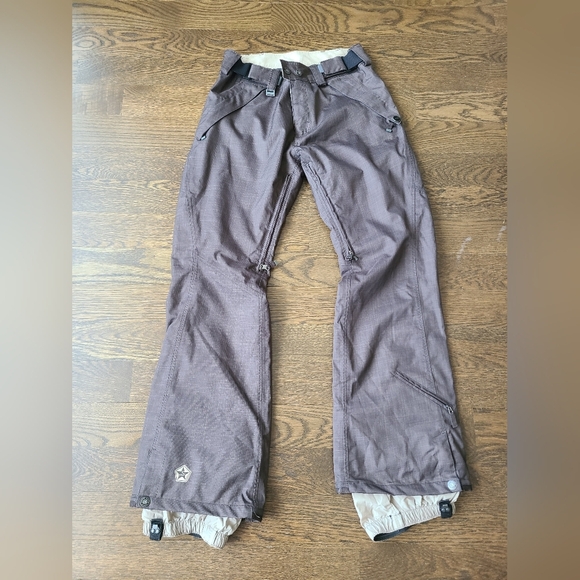 SESSIONS womens Brown Snow Pants Sz.S - Picture 1 of 8